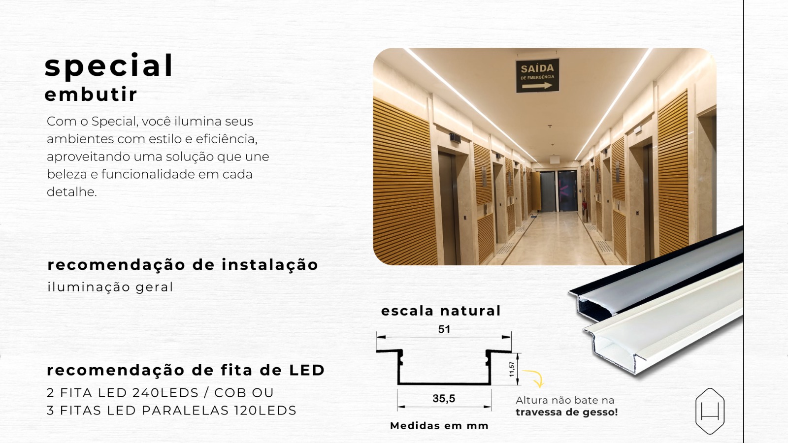 Ficha técnica Special — medidas e recomendações de instalação